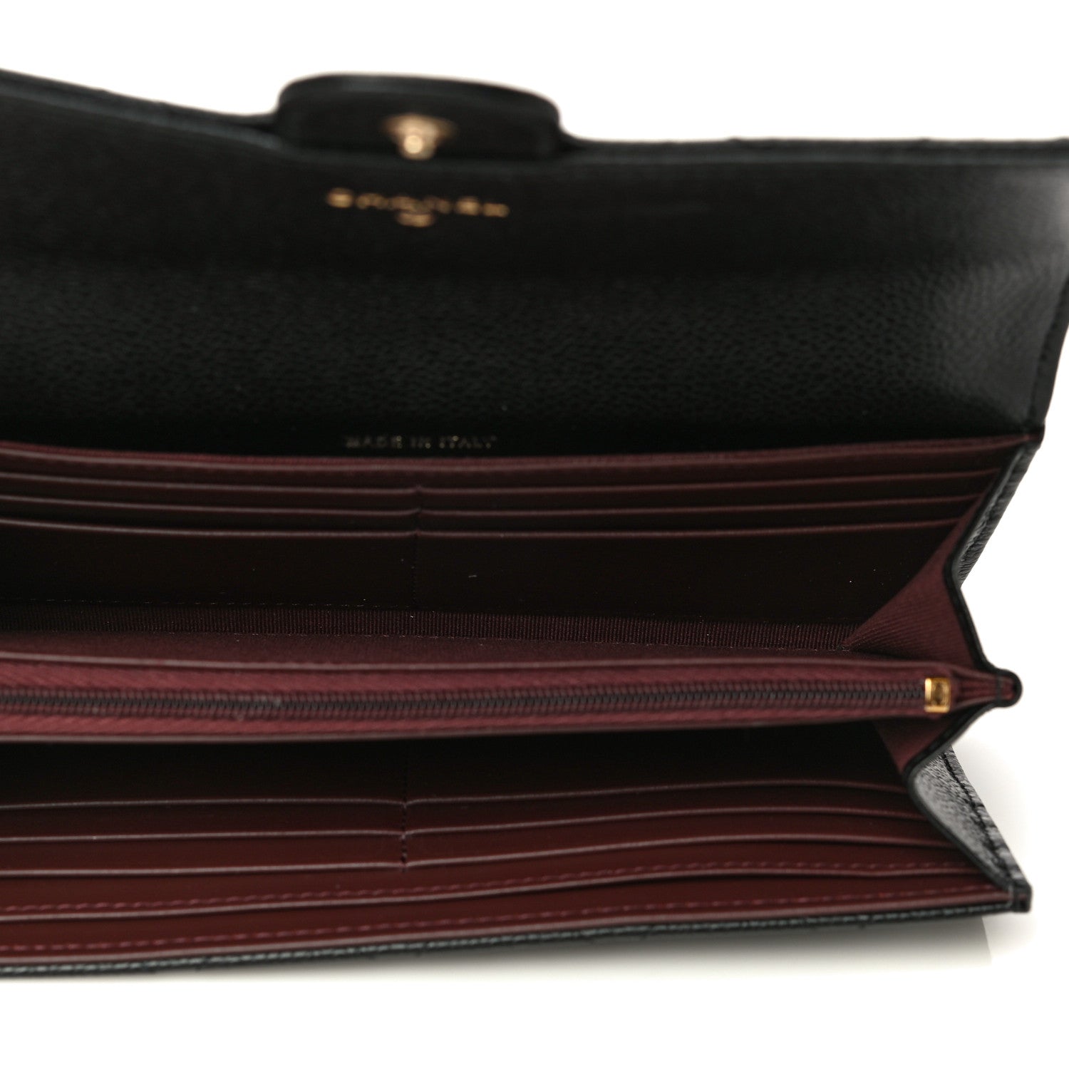 Chanel Caviar Quilted Large Gusset Flap Wallet Black 5 of 11
