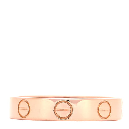 Cartier 18K Pink Gold 3.5mm LOVE Wedding Band Ring 49 4.75 6 of 8