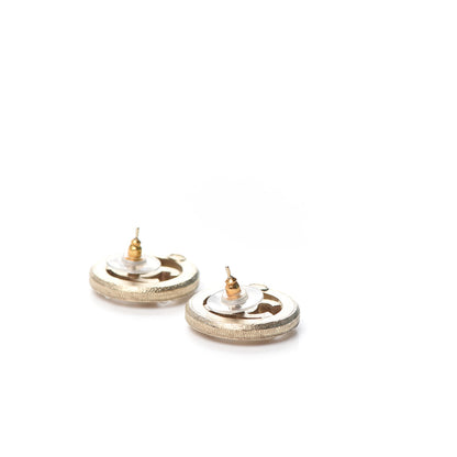 Chanel Pearl CC Round Earrings Gold 3 of 6