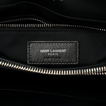 Saint Laurent Calfskin Y Quilted Monogram Medium Loulou Chain Satchel Black 6 of 11