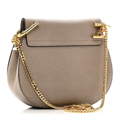 Chloe Grained Lambskin Mini Drew Shoulder Bag Motty Grey 3 of 9