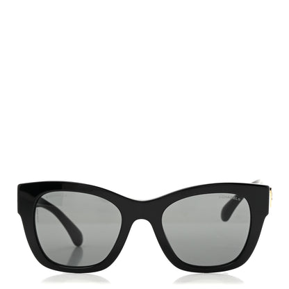 Chanel Acetate Square CC Heart Sunglasses 5478-A Black 2 of 8