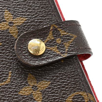 Louis Vuitton Monogram Groom Small Ring Agenda Cover Red 9 of 10