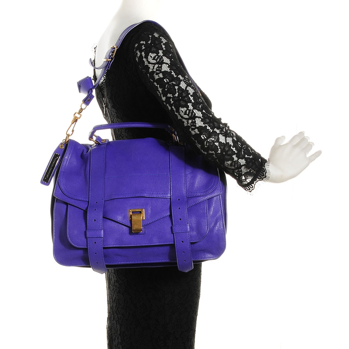 Lambskin Large PS1 Satchel Purple Rain