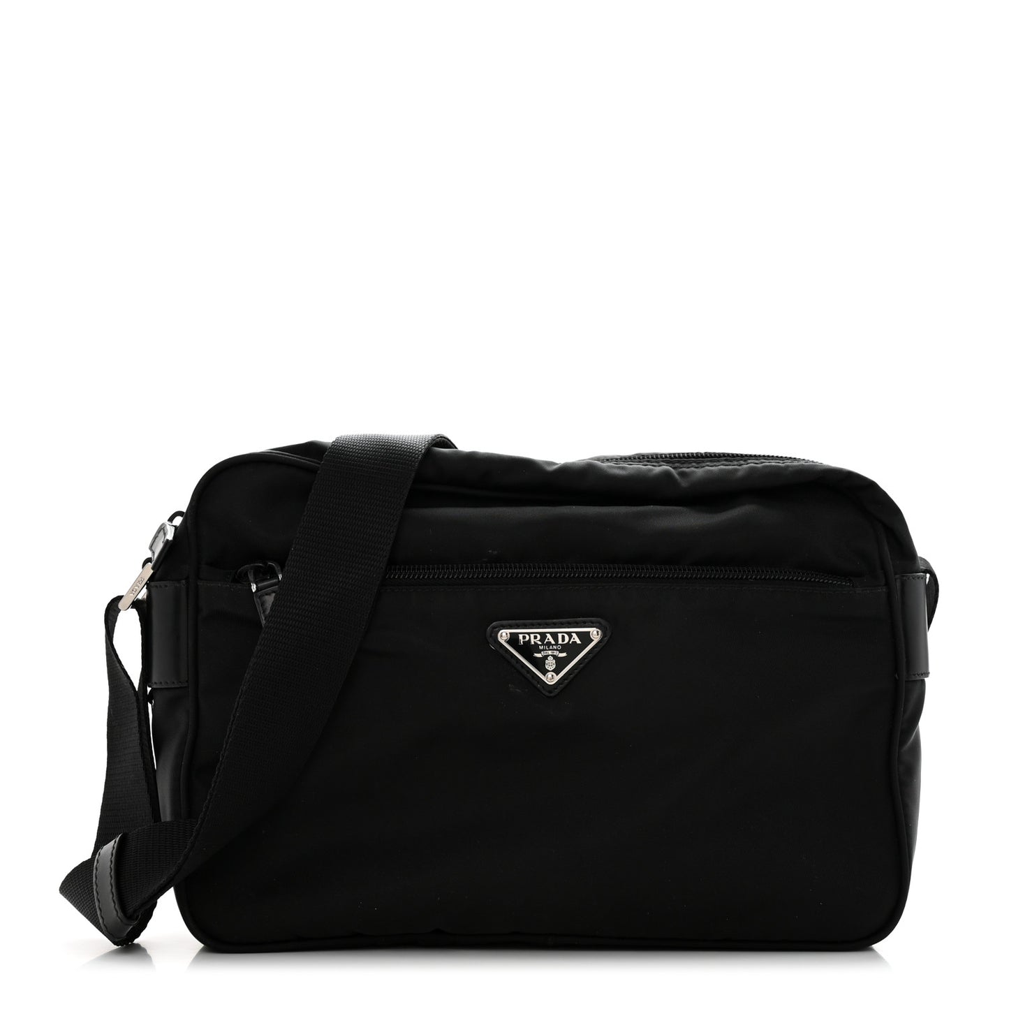 Nylon Tessuto Vela Crossbody Bag Black