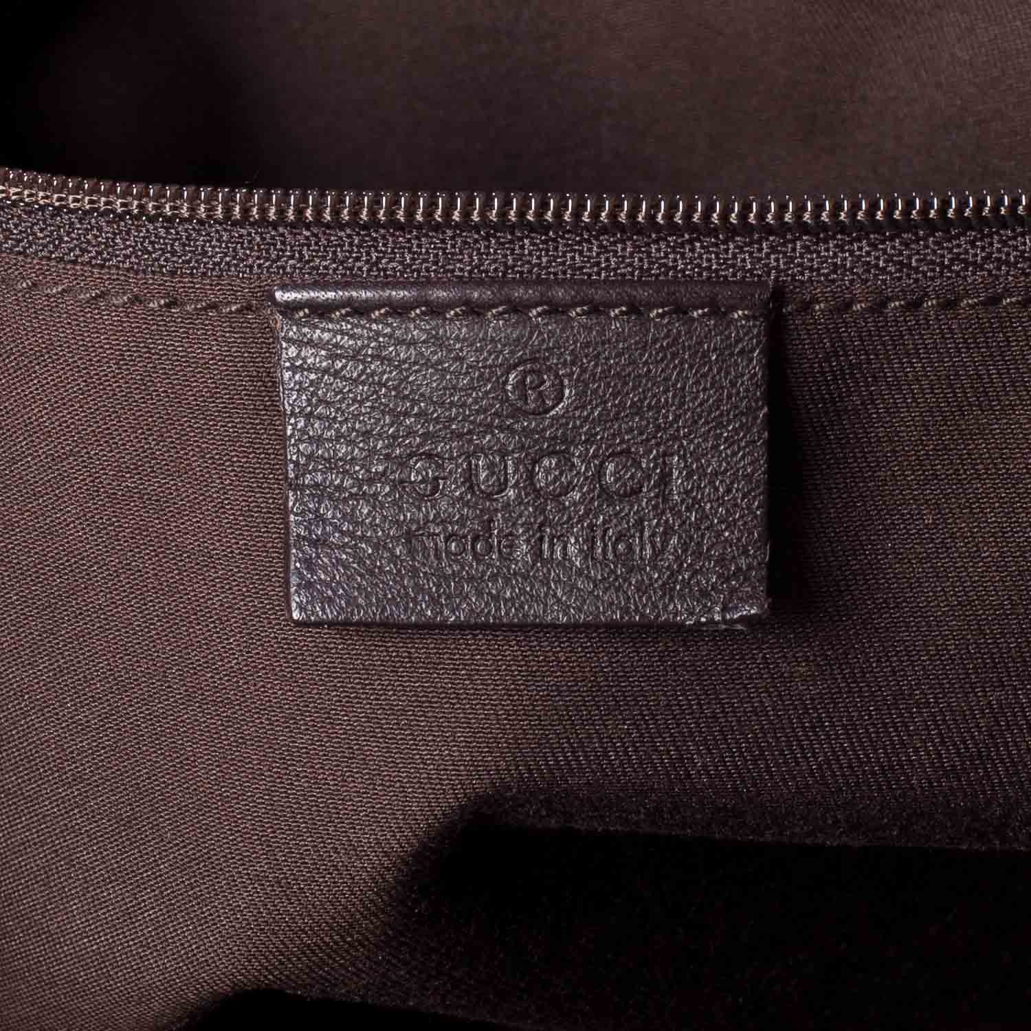Gucci Monogram D Gold Tote Ebony 6 of 9