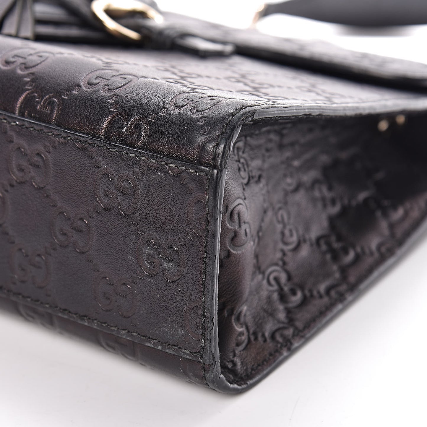 Guccissima Medium Emily Chain Shoulder Bag Black