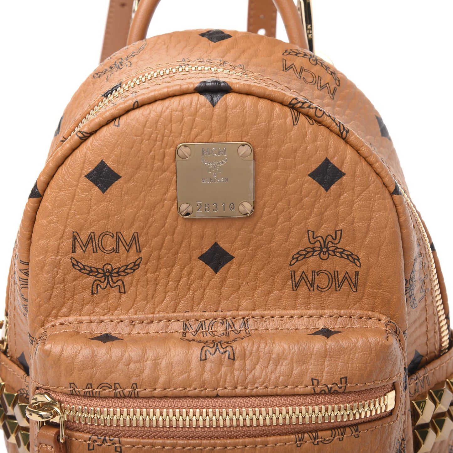 Visetos Side Stud X-Mini Stark Bebe Boo Backpack Cognac