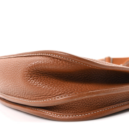 Hermes Taurillon Clemence Evelyne III PM Gold 10 of 11