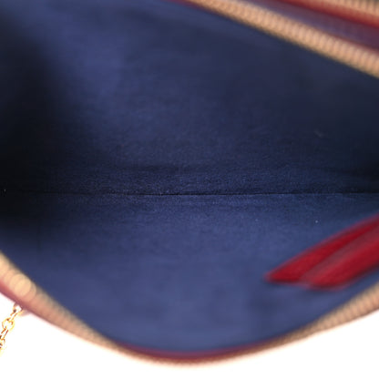Louis Vuitton Empreinte Double Zip Pochette Cherry Berry 6 of 12