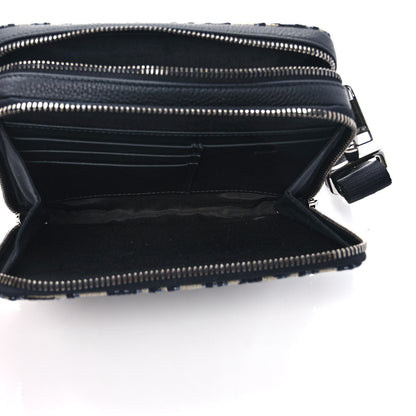Christian Dior Oblique Pouch Beige Black 5 of 8