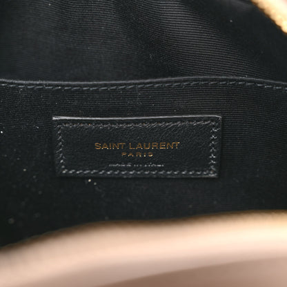 Saint Laurent Calfskin Matelasse Monogram Lou Camera Bag Dark Beige 6 of 10