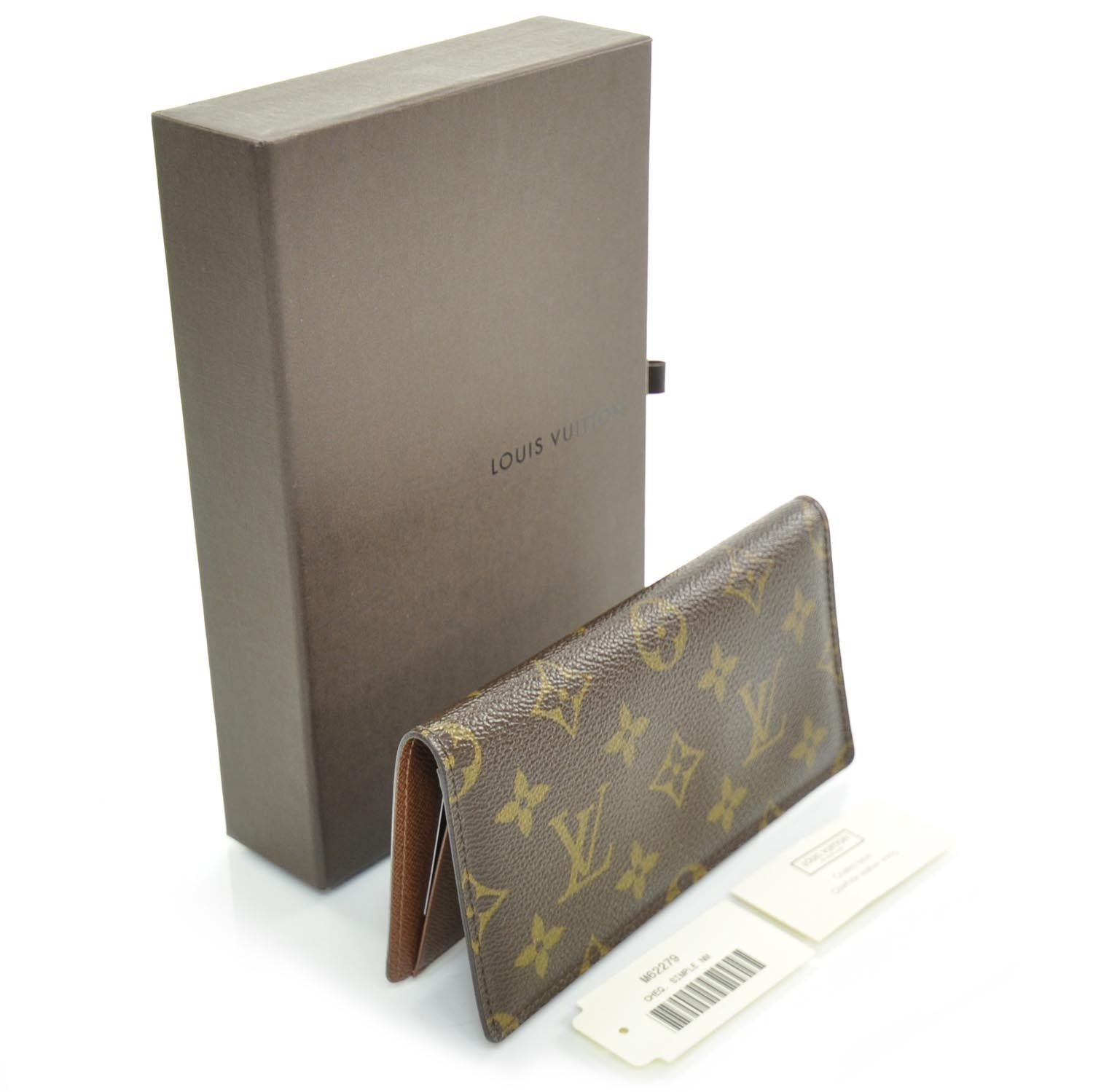 Louis Vuitton Monogram Simple Checkbook Holder 3 of 7