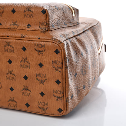 MCM Visetos Medium Stark Backpack Cognac 9 of 10