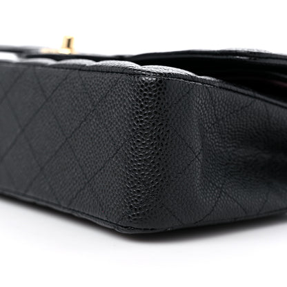 Chanel Caviar Quilted Medium Double Flap Black 8 of 9
