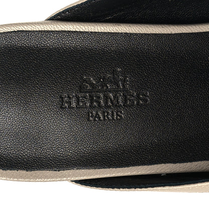 Hermes Goatskin Groupie Mules 39 Beige Mastic 9 of 9