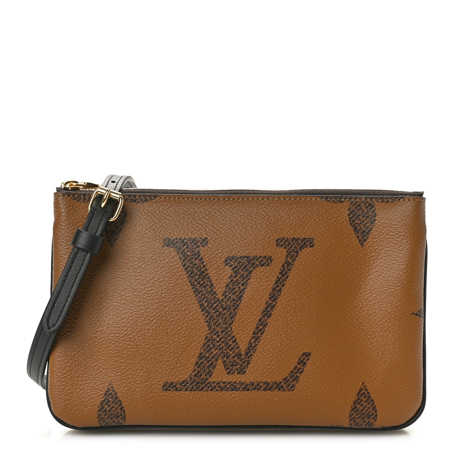 Reverse Monogram Giant Double Zip Pochette