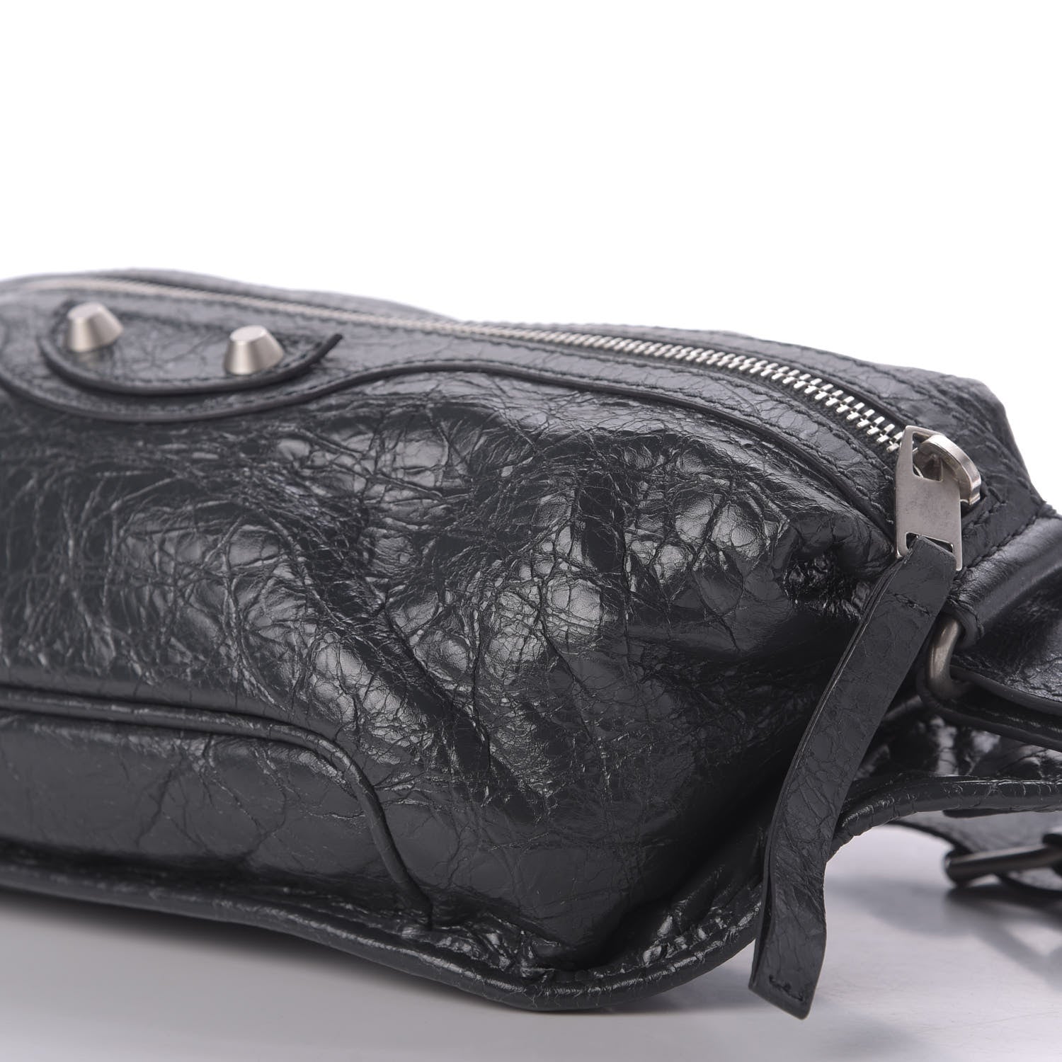 Balenciaga Lambskin Classic Hardware Neo Lift Hip Bag Anthracite 7 of 9