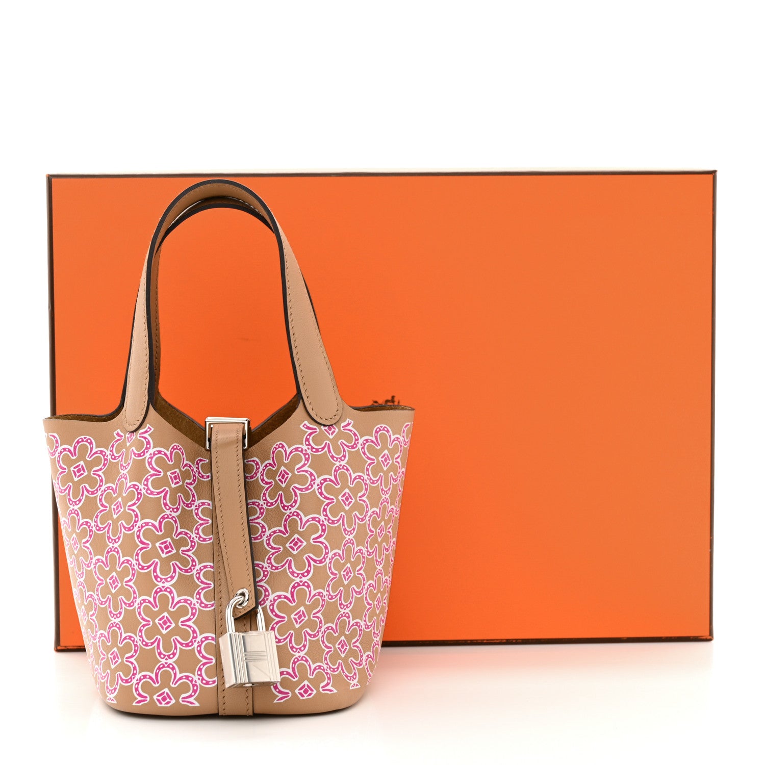 Hermes Swift Micro Lucky Daisy Picotin Lock Chai Rose White 11 of 11