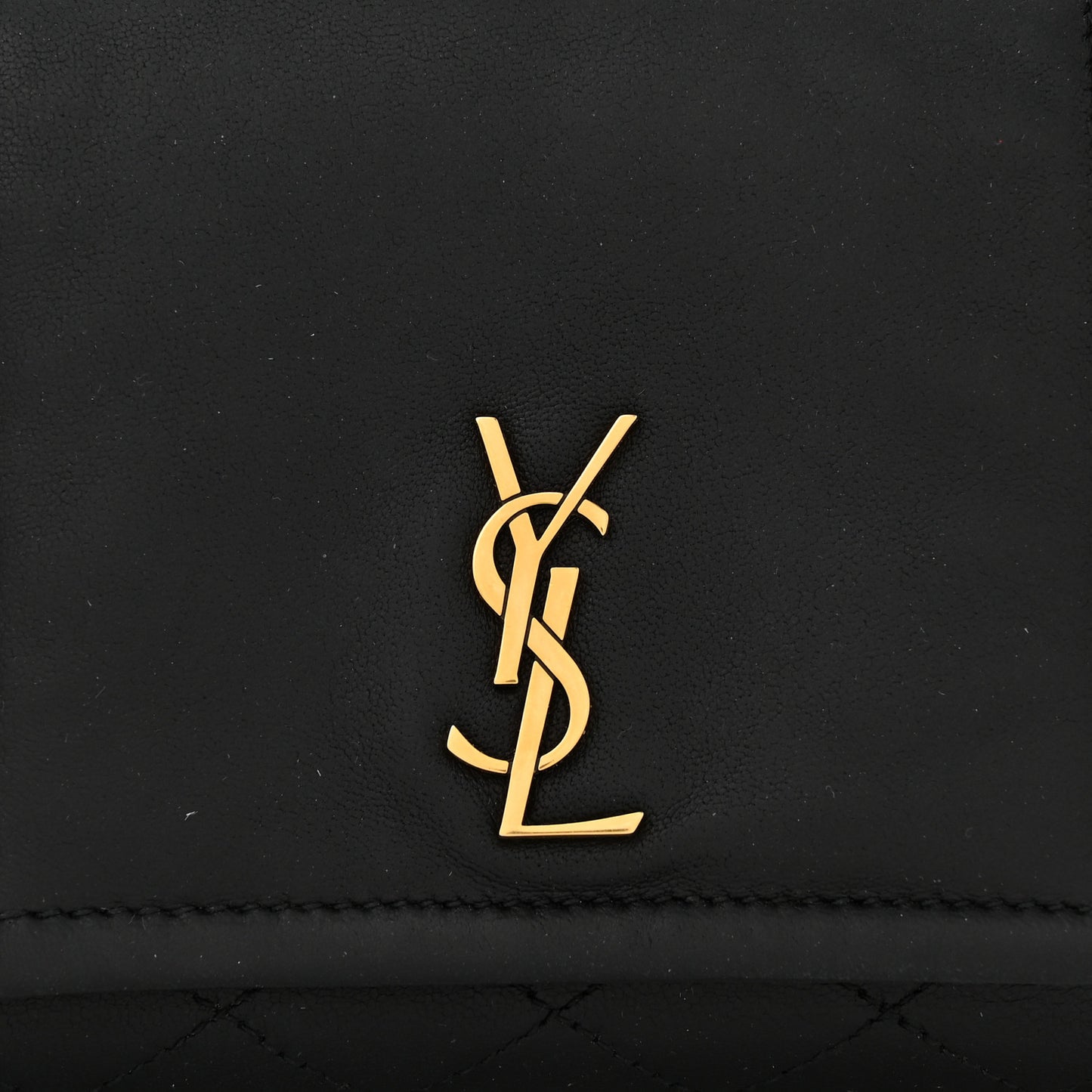 Lambskin Quilted Monogram Mini Nolita Black