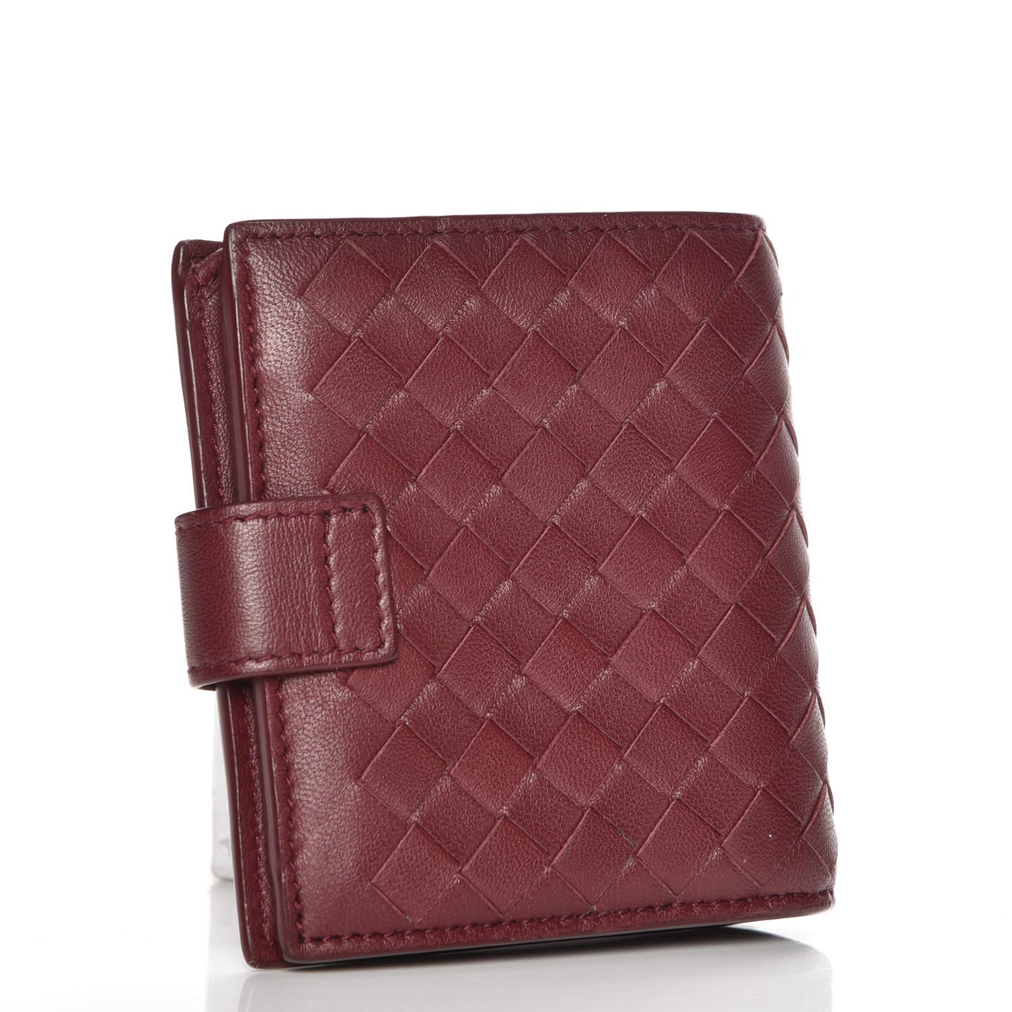 Nappa Intrecciato Mini Wallet Barolo