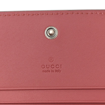 Gucci GG Supreme Monogram Blooms Card Case Beige Multicolor Dry Rose 6 of 8