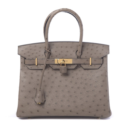 Hermes Ostrich Birkin 30 Gris Asphalte 1 of 11
