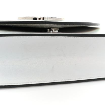 Christian Louboutin Iridescent Calfskin Loubi54 Crossbody Clutch Silver 15 of 19