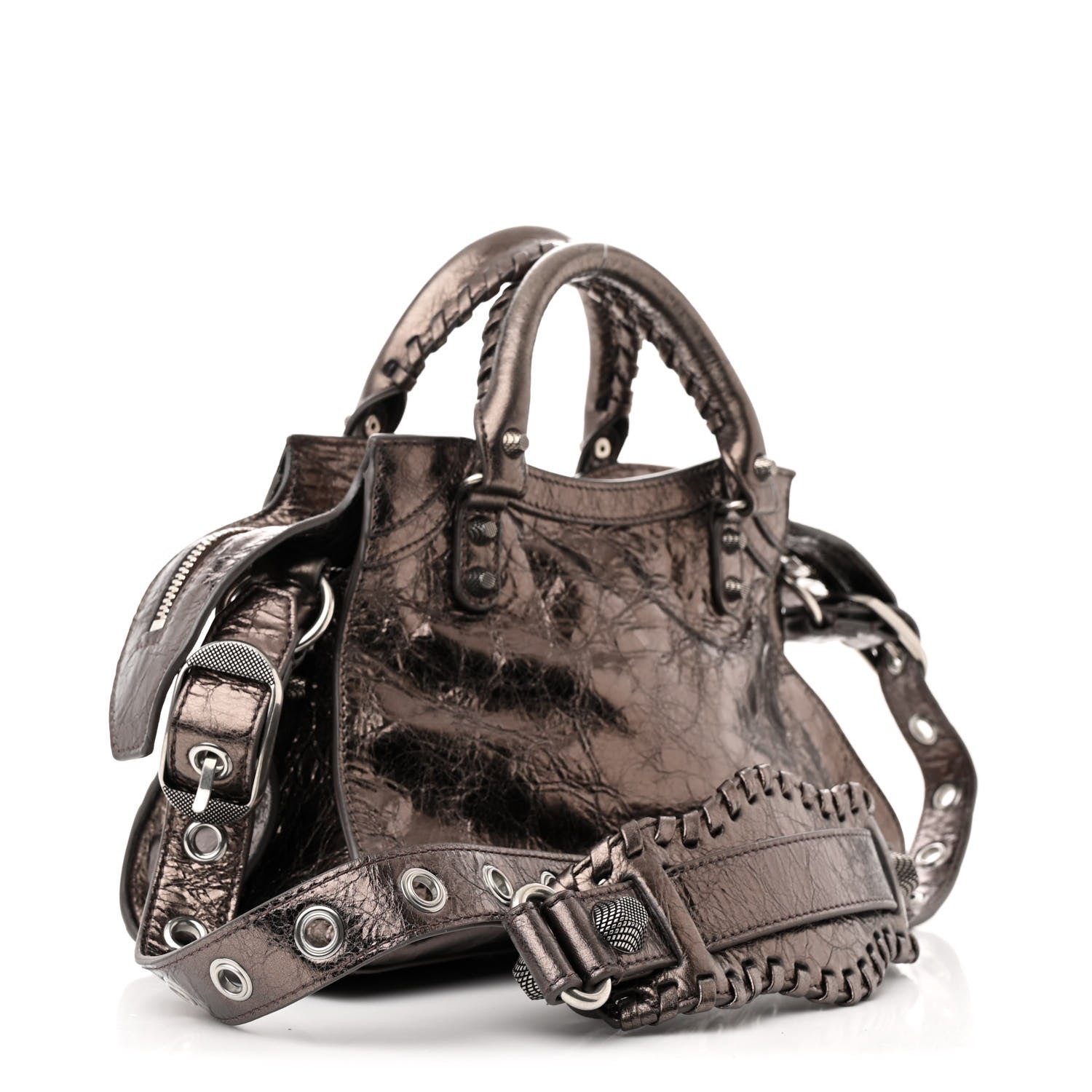 Balenciaga Metallic Agneau Arena Neo Cagole City Dark Bronze 4 of 12