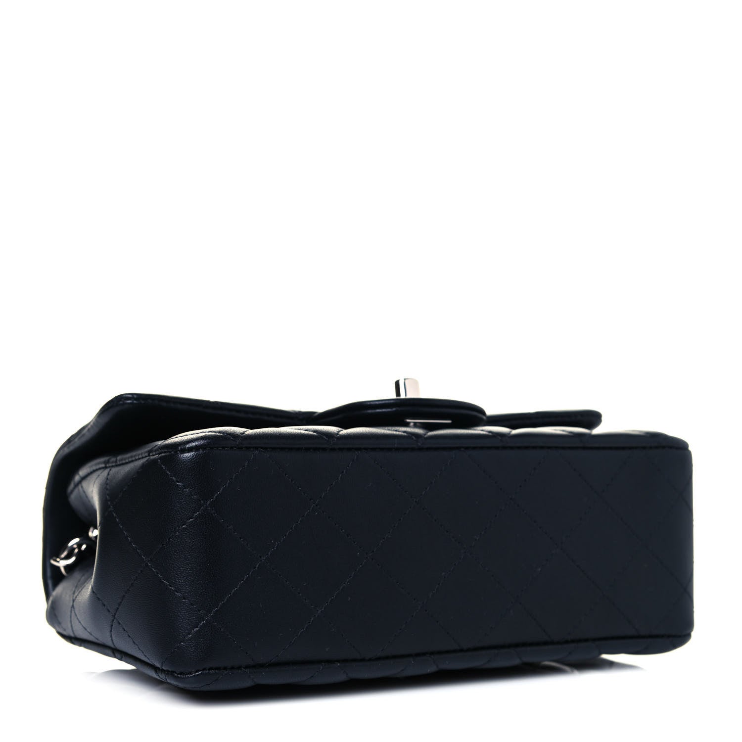 Chanel Lambskin Quilted Mini Rectangular Flap Black 4 of 11