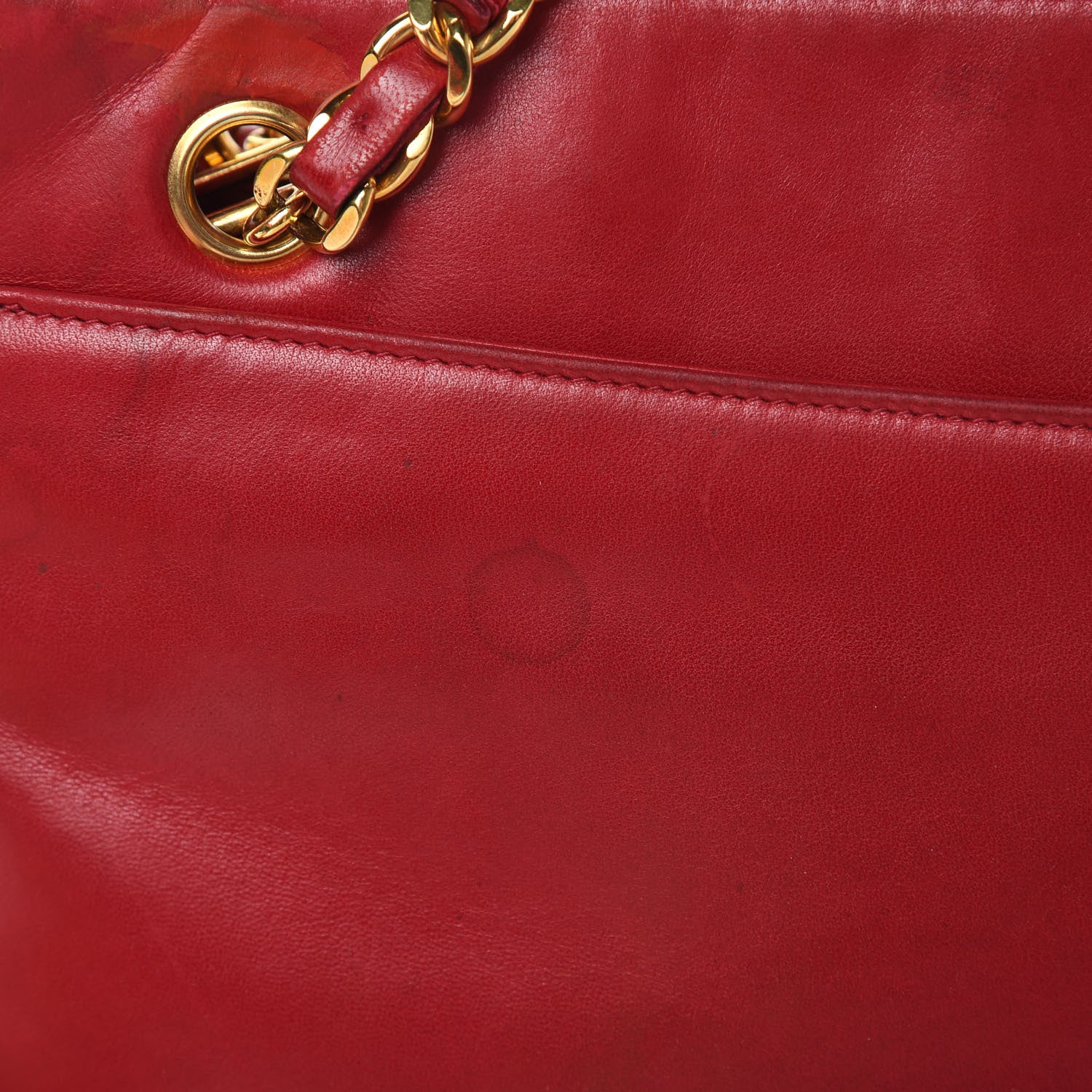 Chanel Lambskin CC Shoulder Bag Red 17 of 20