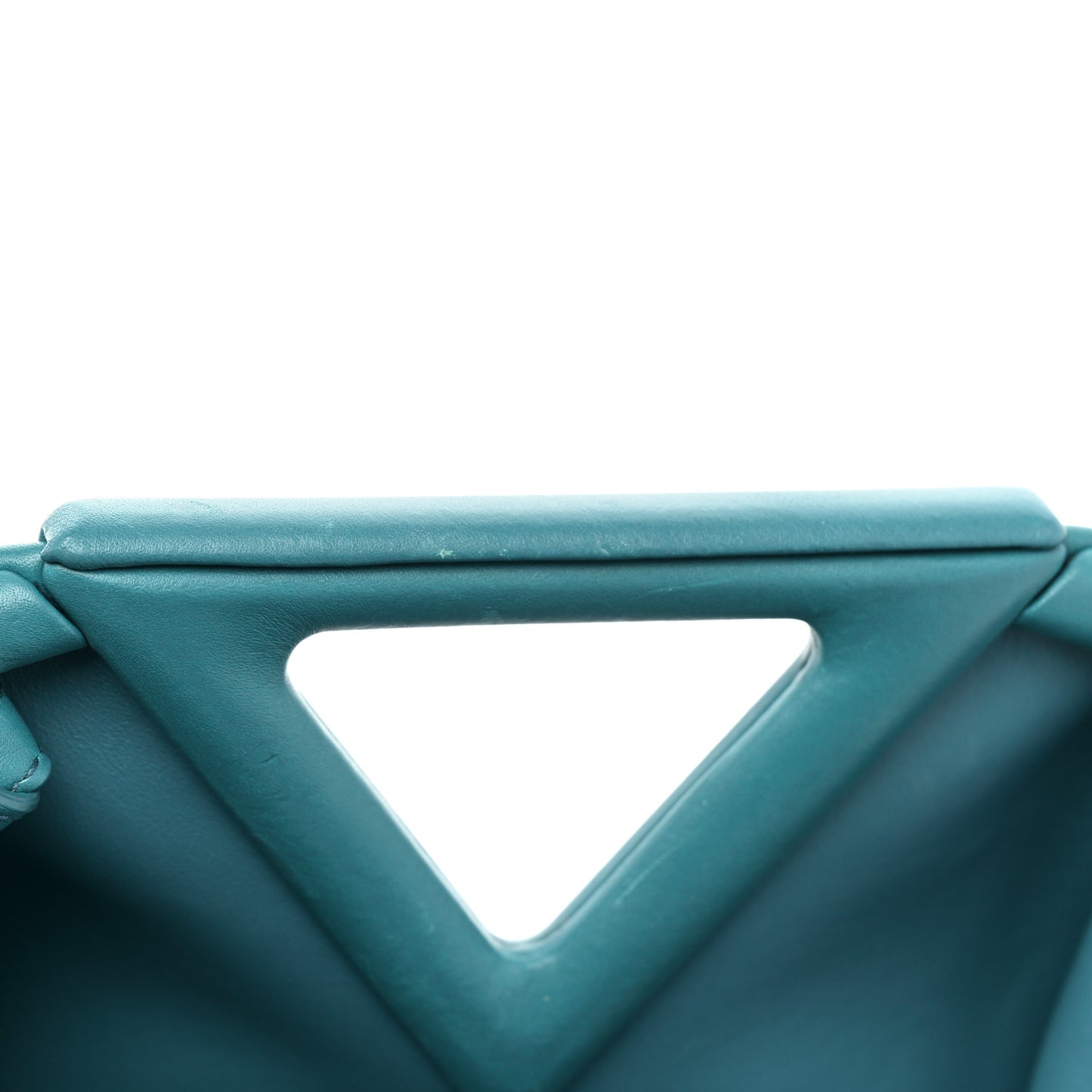 Calfskin Small The Point Triangle Bag Mallard