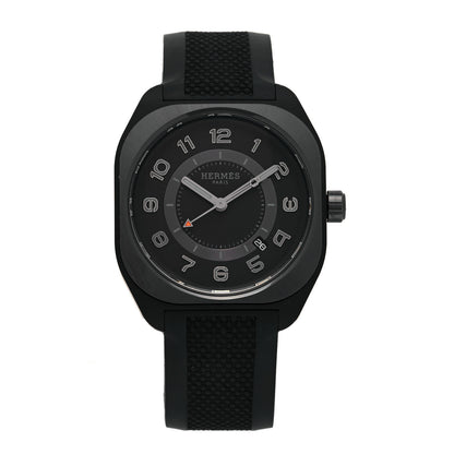 Hermes Graphene Nickel Rubber 39mm H08 Automatic Watch Noir 1 of 5