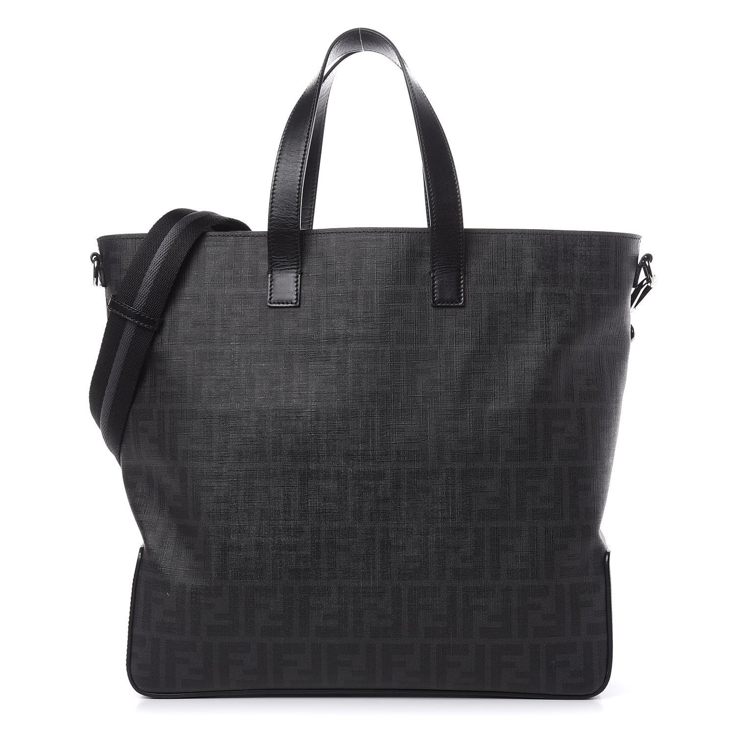 Zucca Spalmati Top Handle Convertible Tote Black