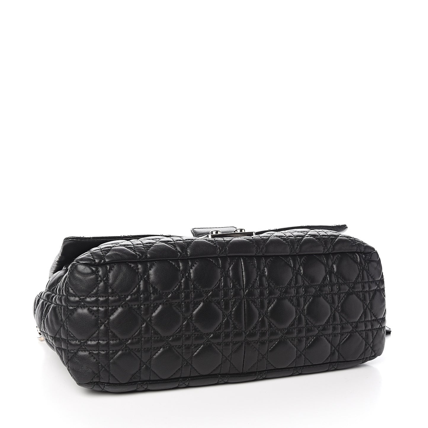Lambskin Cannage Large New Lock Flap Black