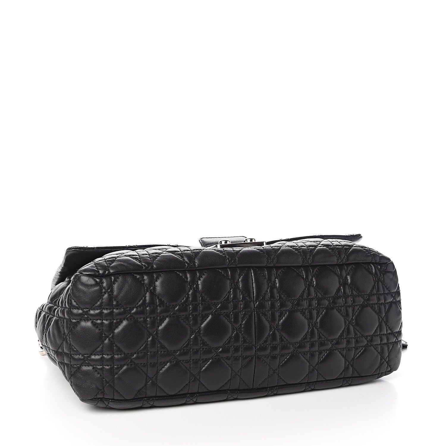 Christian Dior Lambskin Cannage Large New Lock Flap Black 3 of 9
