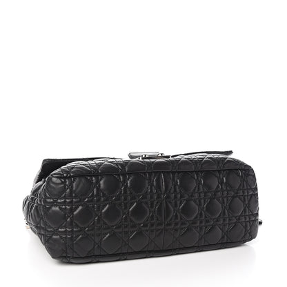 Christian Dior Lambskin Cannage Large New Lock Flap Black 3 of 9