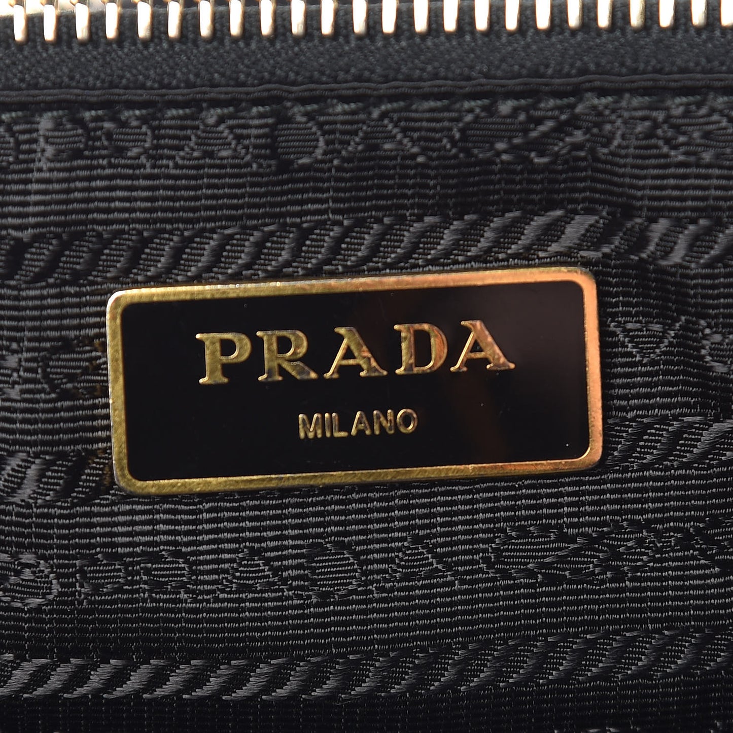 Saffiano Tessuto Nylon Tote Black