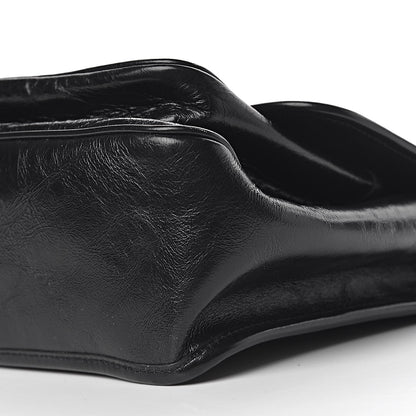 Saint Laurent Crinkled Calfskin Matelasse Monogram Medium Niki Chain Satchel Black 9 of 10