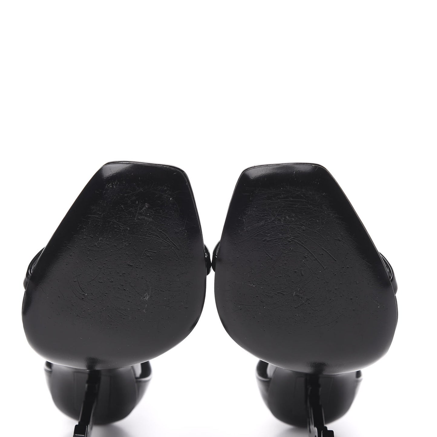 Patent Calfskin Opyum 110 Sandals 38 Black
