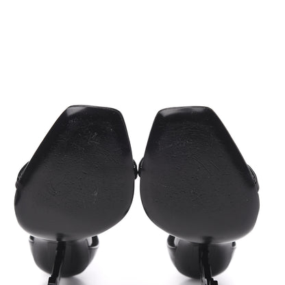 Saint Laurent Patent Calfskin Opyum 110 Sandals 38 Black 6 of 9