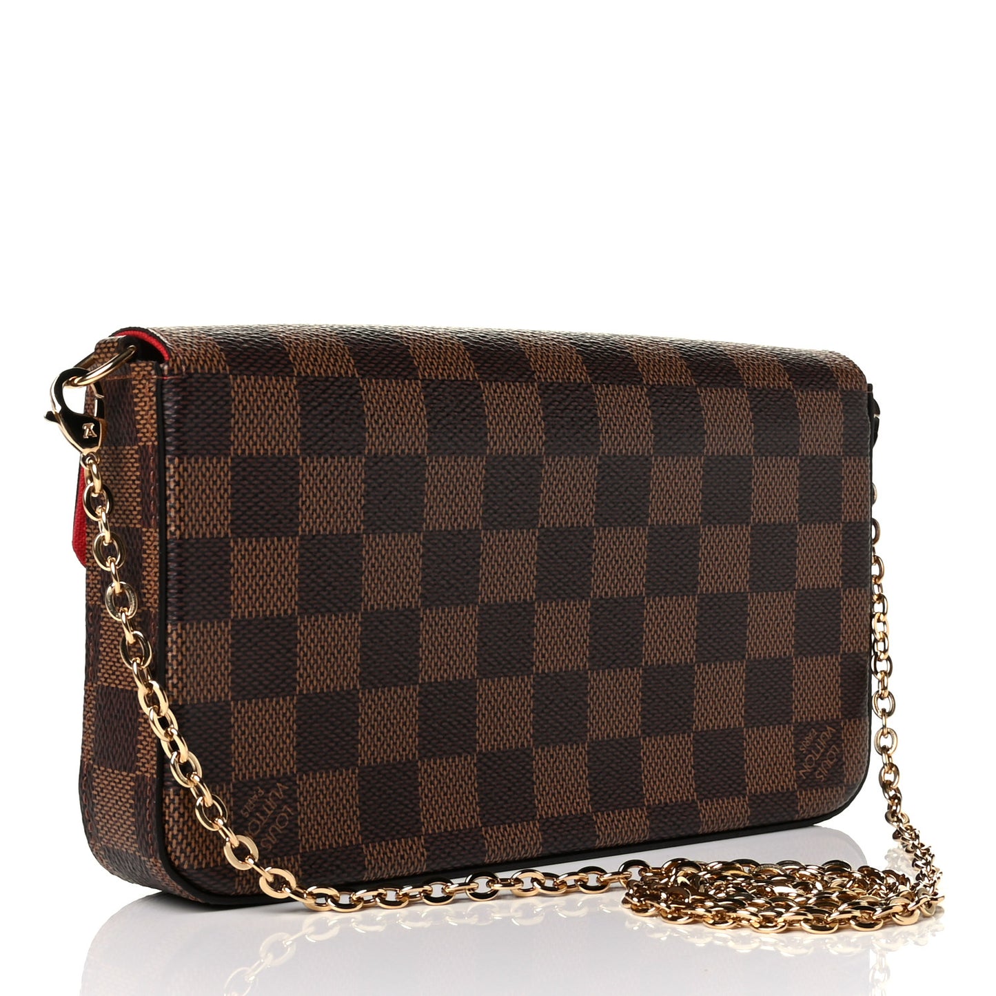 Damier Ebene Pochette Felicie Chain Wallet