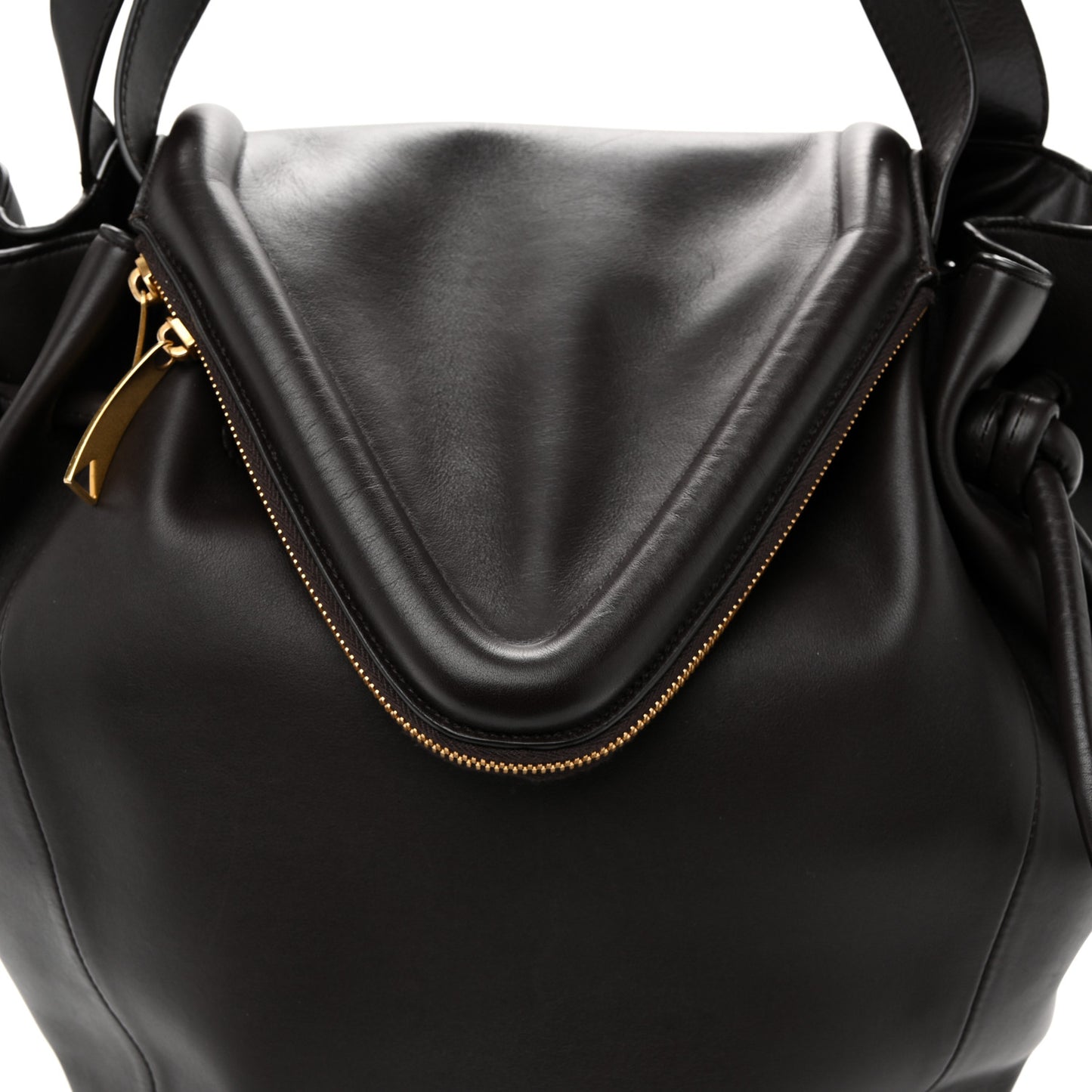 Calfskin Large Beak Tote Fondant