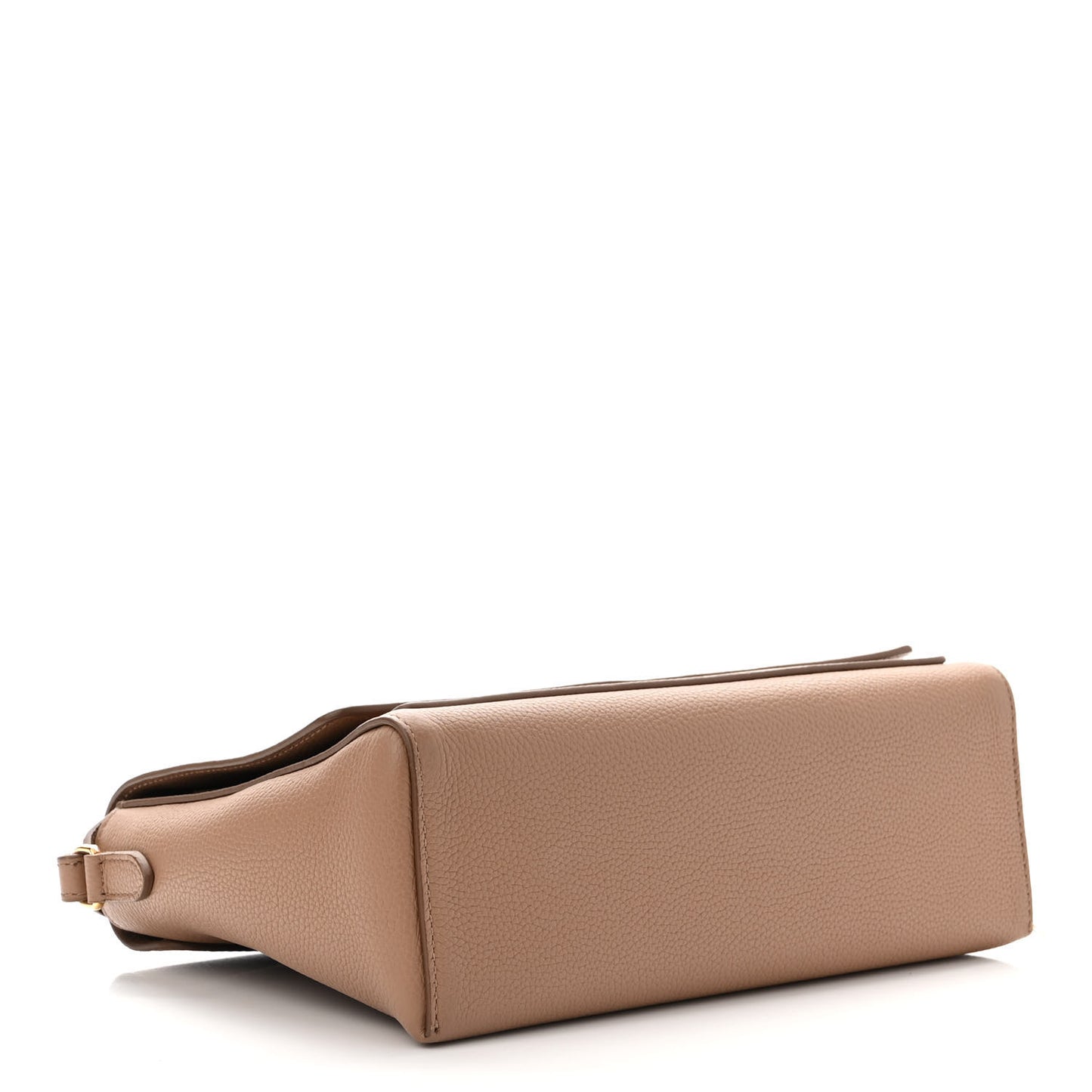 Grainy Calfskin Note Crossbody Bag Beige