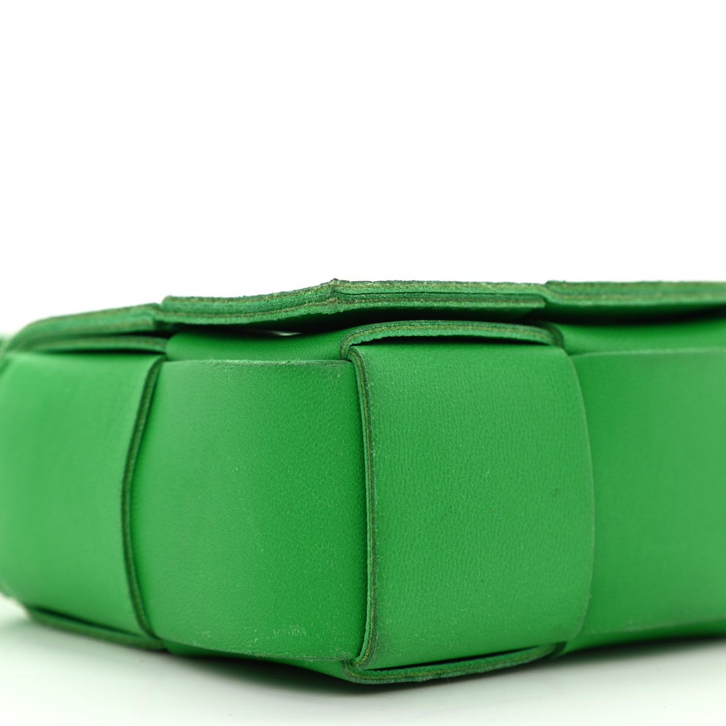 Lambskin Maxi Intrecciato Extra Mini Cassette Crossbody Bag Parakeet
