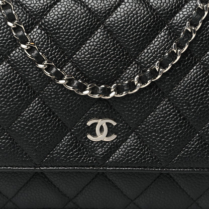Chanel Caviar Quilted Wallet on Chain WOC Black 8 of 11