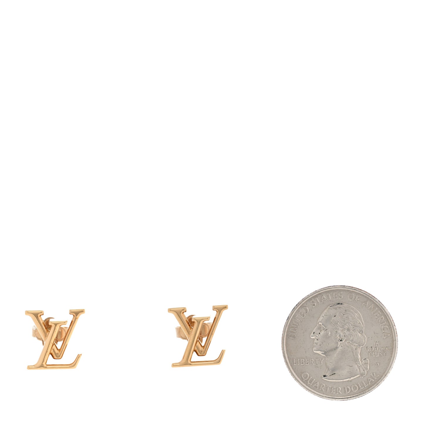 Metal LV Iconic Earrings Gold