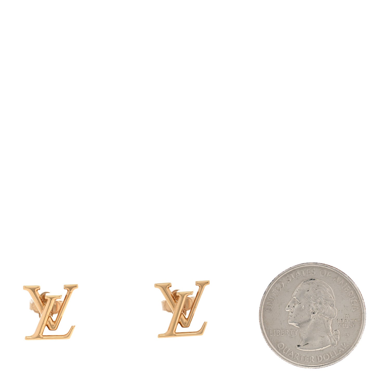 Louis Vuitton Metal LV Iconic Earrings Gold 2 of 6