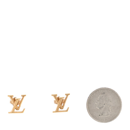 Louis Vuitton Metal LV Iconic Earrings Gold 2 of 6