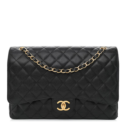 Chanel Caviar Quilted Maxi Double Flap Black 1 of 12